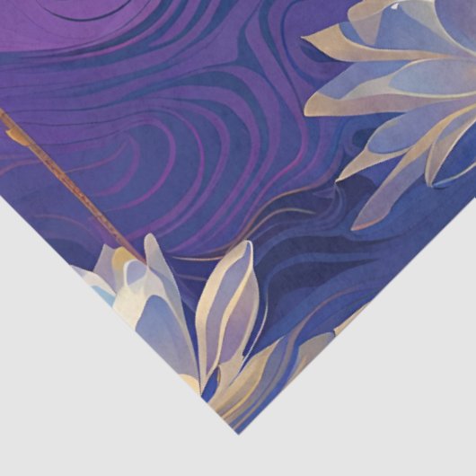 lotusbloemen, tissuepapier (Detail)