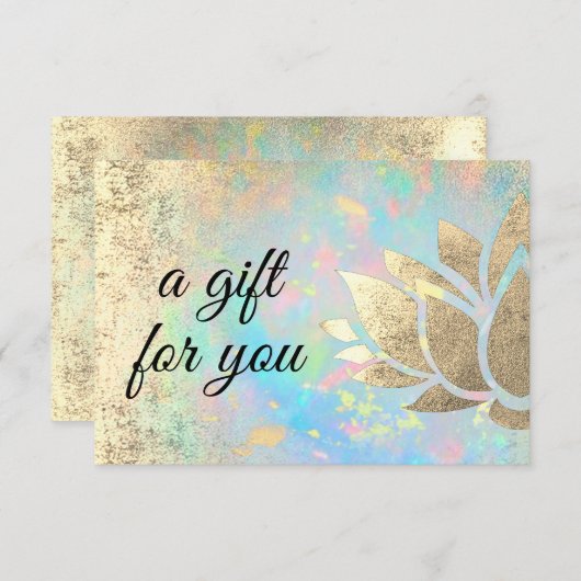 lotusbloemgift (Voorkant / Achterkant)