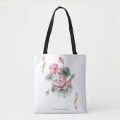 Lotusbloemontwerp Tote Bag (Voorkant)