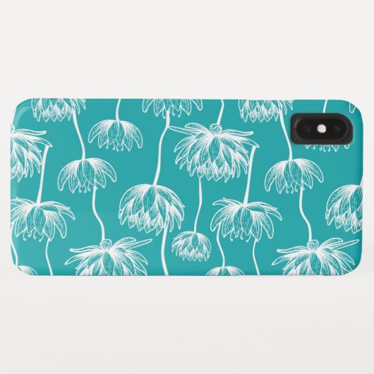 Lotusbloempatroon Case-Mate iPhone Case (Achterkant (horizontaal))