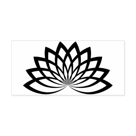 lotusbloemstempel rubberstempel (Afrduk)