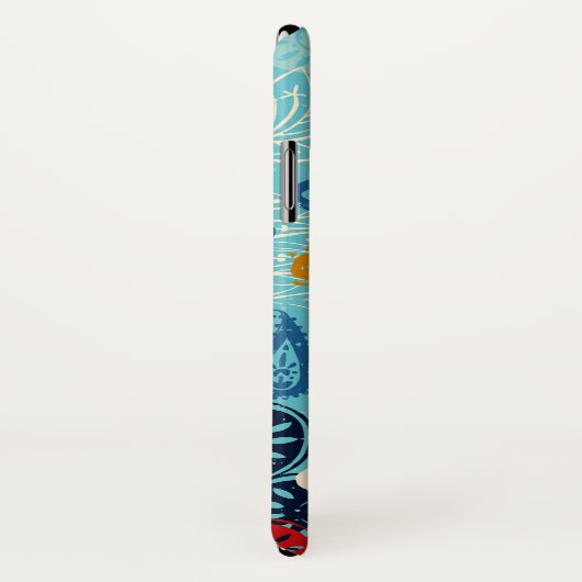 lotusblokblauw Case-Mate iPhone case (Achterkant / rechts)