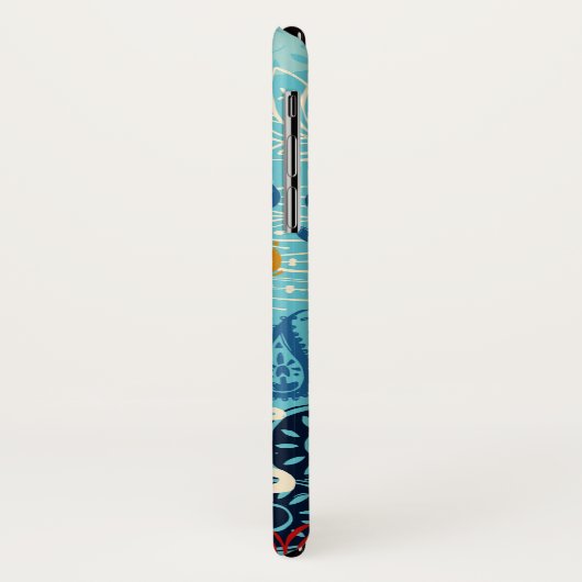 lotusblokblauw Case-Mate iPhone case (Achterkant/links)