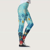 lotusblokblauw leggings (Rechts)