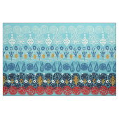 lotusblokblauw stof (Fat Quarter)