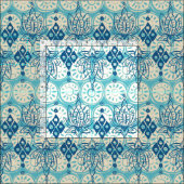 lotusdiamantblauw stof (Delen)