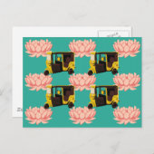 Lotuses en Rickshaws Briefkaart (Voorkant / Achterkant)