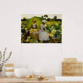 Lotuslelies, Kunst door Charles Curran Poster (Keuken)