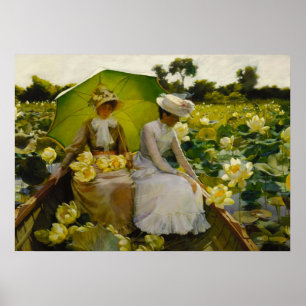 Lotuslelies, Kunst door Charles Curran Poster
