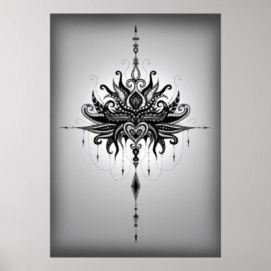Lotusmandala Poster (Voorkant)