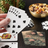 Lotusmeer in het maanlicht (3) pokerkaarten (Insitu)