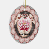 Lotusornament van dankbaarheid keramisch ornament (Rechts)
