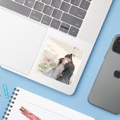 Lotusromance: Eeuwige liefde in Hanfu Sticker (Laptop met iPhone)