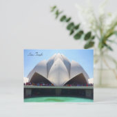 lotustempel briefkaart (Staand voorkant)