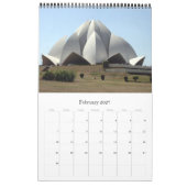 lotustempel Delhi Kalender (Feb 2027)
