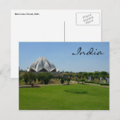 lotustuin india briefkaart (Voorkant / Achterkant)