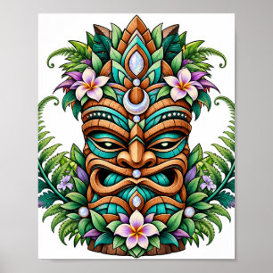 Lotusvaren Tiki-poster Poster