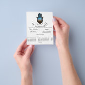 Lotusverlichting | Hamsa-handontwerp Flyer (Hand)