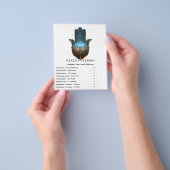 Lotusverlichting | Hamsa-handsymbool Flyer (Hand)