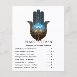 Lotusverlichting | Hamsa-handsymbool Flyer