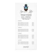 Lotusverlichting | Hamsa-handsymbool Reclamekaart (Voorkant)