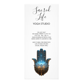 Lotusverlichting | Hamsa-handsymbool Reclamekaart