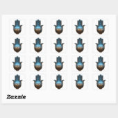 Lotusverlichting | Hamsa-handsymbool Vierkante Sticker (Vel)