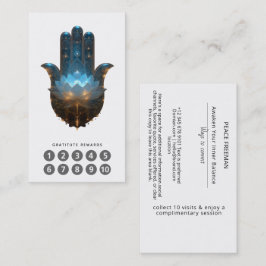 Lotusverlichting | Hamsa-handsymbool Visitekaartje
