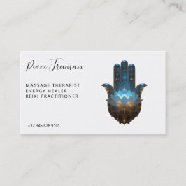 Lotusverlichting | Hamsa-handsymbool Visitekaartje