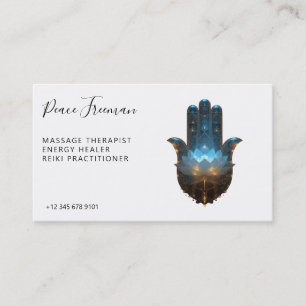 Lotusverlichting Hamsa-handsymbool Visitekaartje