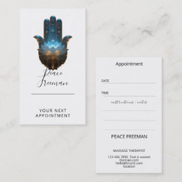Lotusverlichting | Hamsa-handsymbool Visitekaartje