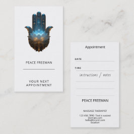 Lotusverlichting | Hamsa-handsymbool Visitekaartje