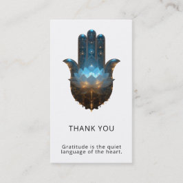 Lotusverlichting | Hamsa-handsymbool Visitekaartje