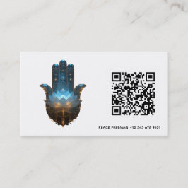 Lotusverlichting | Hamsa-handsymbool Visitekaartje