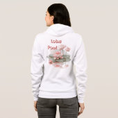 Lotusvijver Hoodie met Rits (Achterkant volledig)