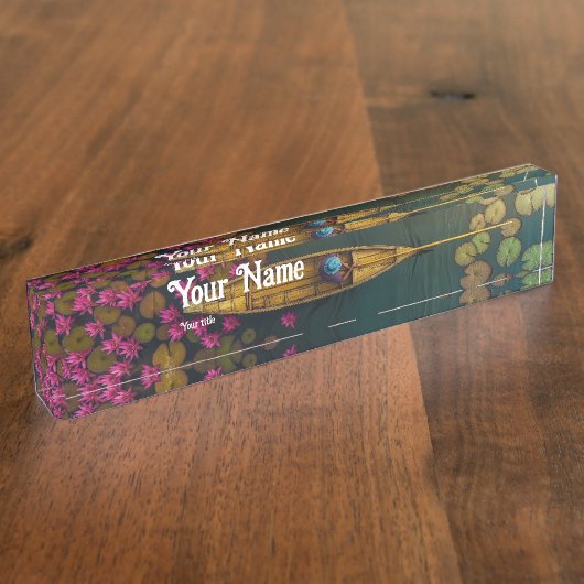 lotusvijver naambordje (Zijkant)