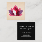 Lotusvrouw Vierkante Visitekaartje (Voorkant / Achterkant)