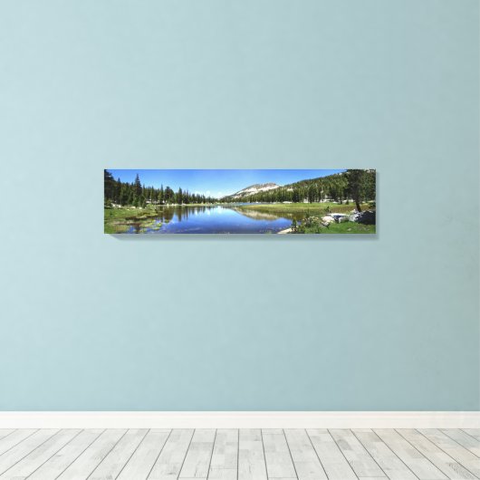 Lou Beverly Lake - Sierra Canvas Afdruk (Insitu (Houten vloer))