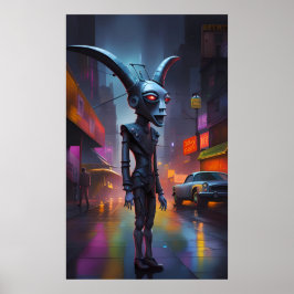 Lou Cipher, Private Cyborg Devil op het Hoesje Poster