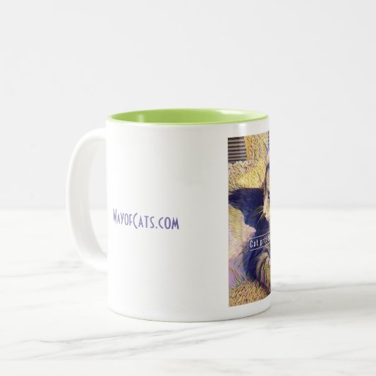 Lou Costello, schattige kitten mok (Voorkant links)