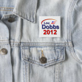 Lou Dobbs 2012 Vierkante Button 5,1 Cm (In situ)