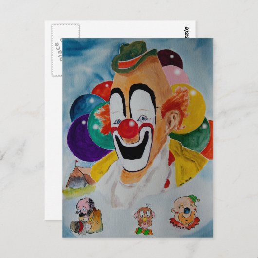 Lou Jacob Briefkaart (Voorkant / Achterkant)