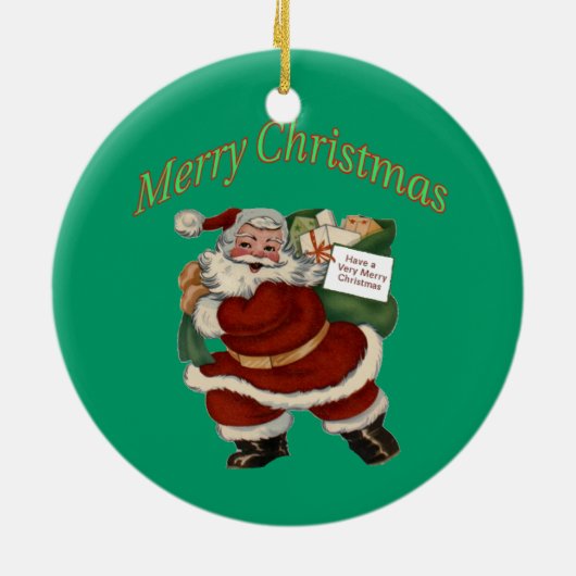 Lou Jacob Clown kerstversiering Keramisch Ornament (Achterkant)