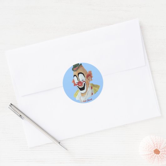 Lou Jacob Clown Sticker (Envelop)