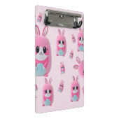 "Lou Lou". Een knuffelig, roze wezen Mini Klembord (Schuin)