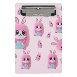 "Lou Lou". Een knuffelig, roze wezen Mini Klembord