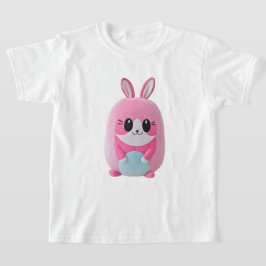 "Lou Lou". Een knuffelig, roze wezen. T-shirt