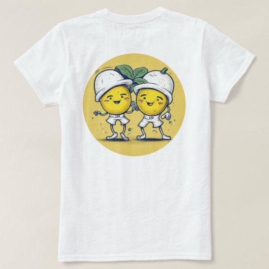 Lou Lou Lemons Humor T-shirt (Design achterkant)
