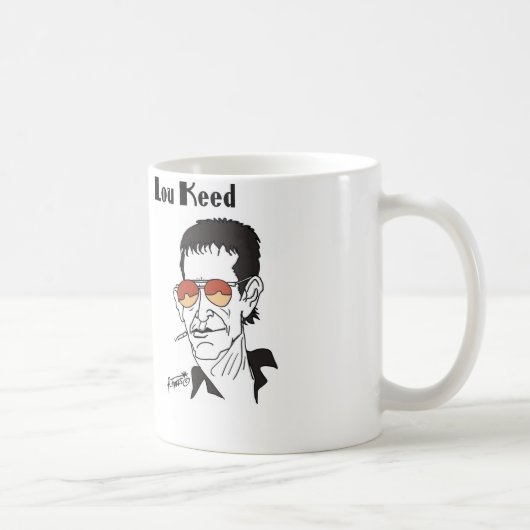 Lou Reed caricature Koffiemok (Rechts)