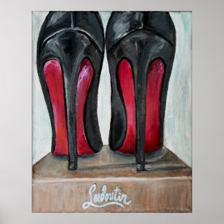 Louboutin Red Bottom heels Poster Art